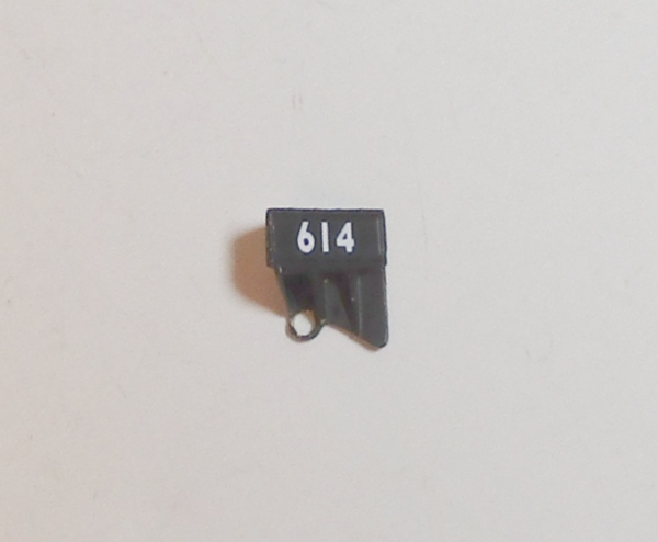 NUMBER BOARD / W/HOUSING / LH / C&O #614 / PREMIER GREENBRIER 4-8-4