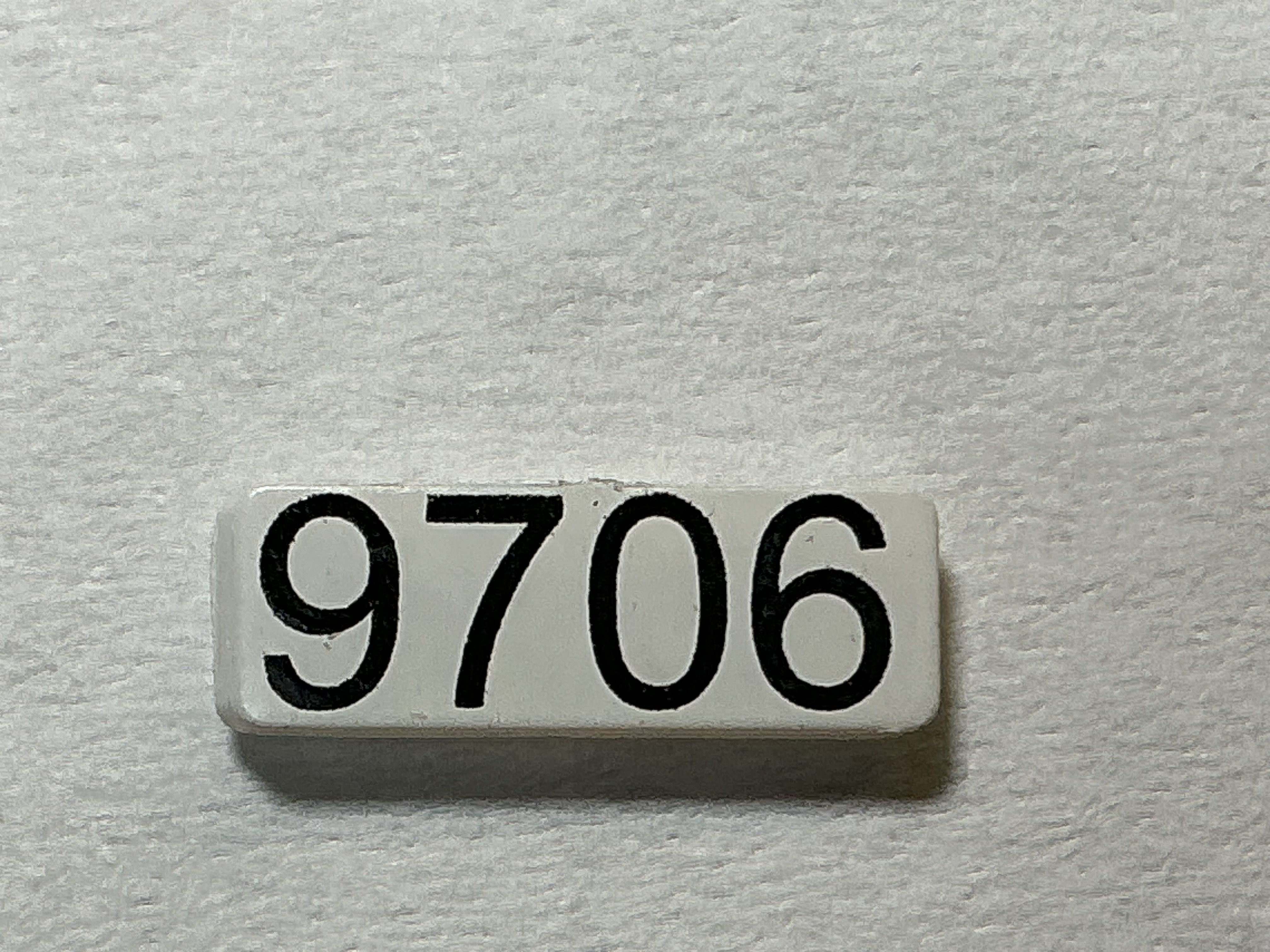 NUMBER BOARD / RH OR LH / FRONT OR REAR / #9706 / PREMIER GP-40