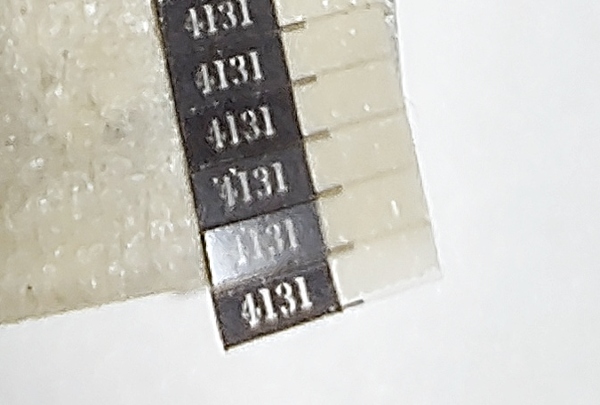 NUMBER BOARD / REAR / #4131 / HO SCALE CAB FORWARD 4-8-8-2