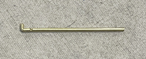 BRAKE WHEEL SHAFT / BRASS / TINPLATE STANDARD GAUGE 511 / 512 / 515 / 520 / 211 / 212 / 215 / 220 / CARS / 2.25 INCHES