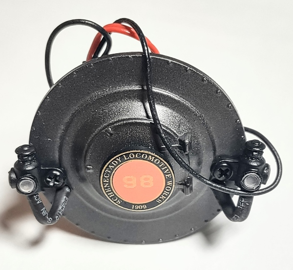 BOILER FRONT / STRASBURG #98/ W/MARKER LAMPS & LEDS / PREMIER AMERICAN 4-4-0