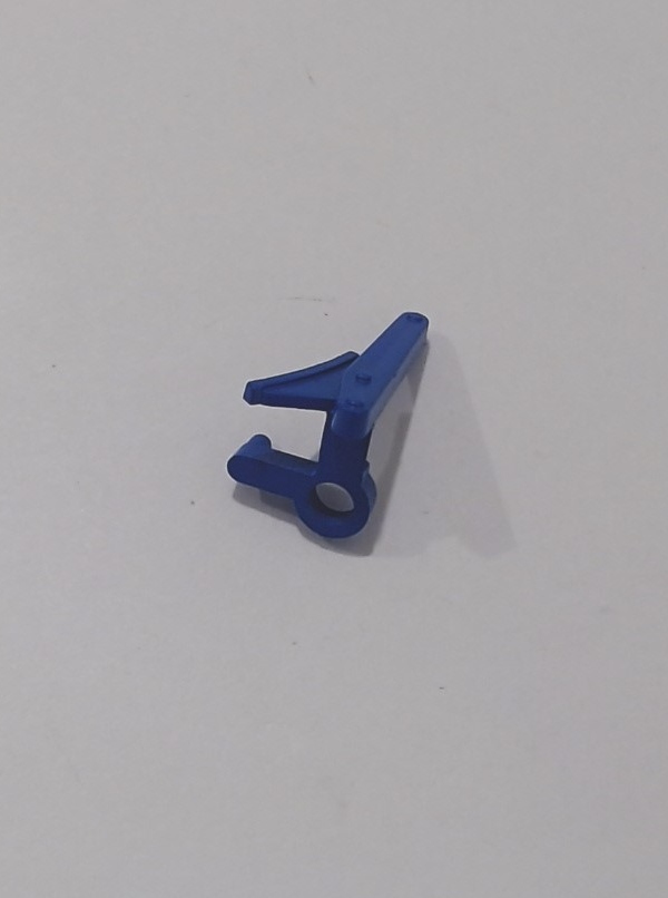 BRAKE SHOE / BLUE / LH / SHORT / OFFSET TAB / 25.65mm TALL / PLASTIC / PREMIER STEAM / READING & NORTHERN