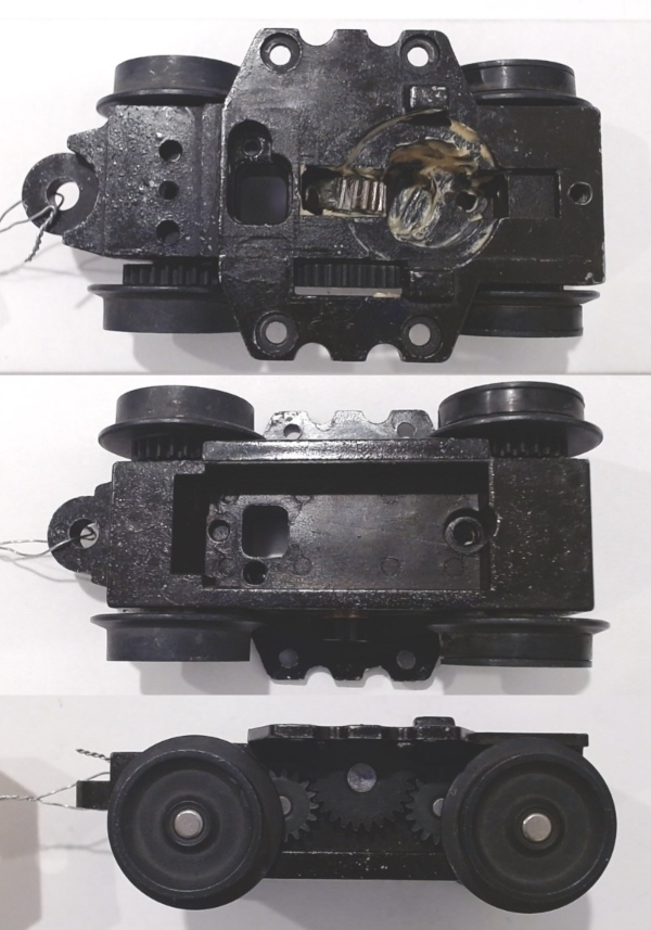 4-WHEEL TRUCK / POWERED / SMALL / BOTTOM MOUNT FRAMES / USE BI-0000089 MOUNT / USE DA-2250008