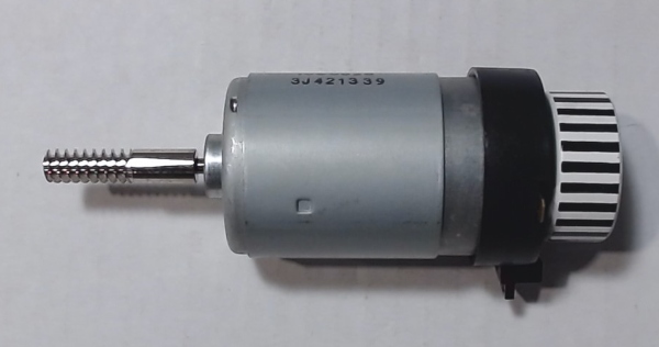 DC MOTOR / JOHNSON / NWG005-M35 / F/W 30mm D x 12mm THICK / WORM LENGTH 37.25mm / STRIPED / PS 2 BKT / RAILKING ONE GAUGE BIG BOY & TRIPLEX