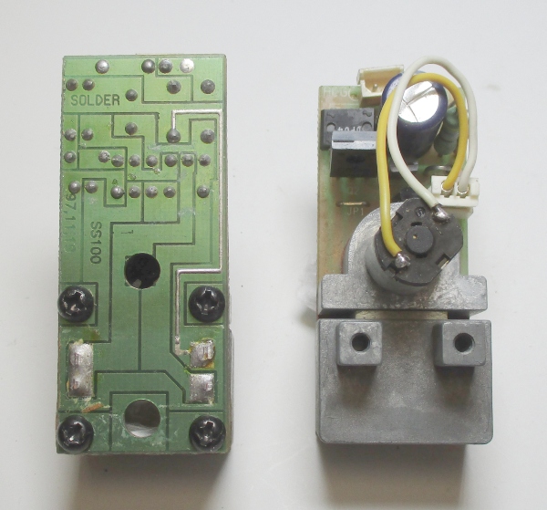 SMOKE UNIT / PS 1 / SEPARATE SALE UPGRADE FOR AFTERMARKET / 25mm W x 68mm L x 45mm H / W/O BRASS STAND OFFS & MOUNTING SCREWS