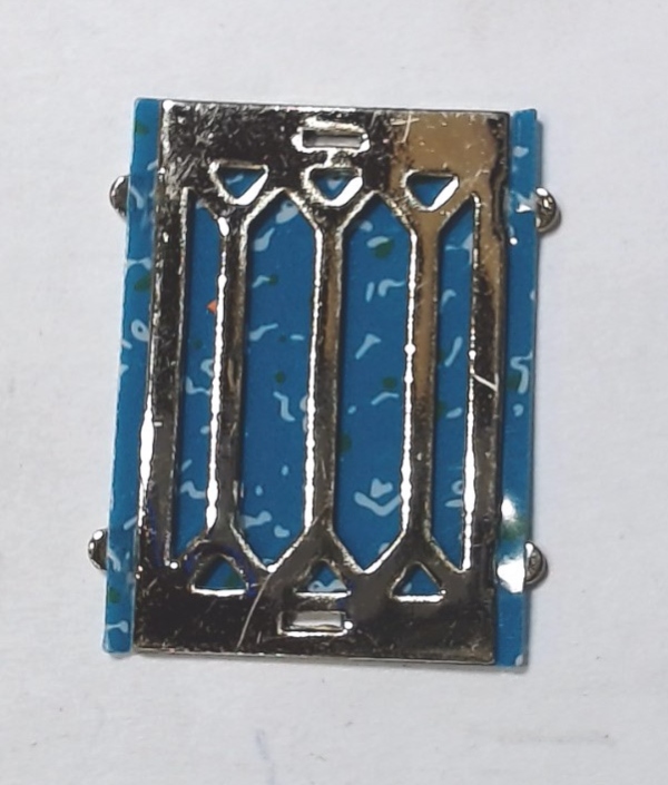 WINDOW INSERT / WASHROOM / BRASS / WITH BLIND / TINPLATE STANDARD GAUGE STATE CAR