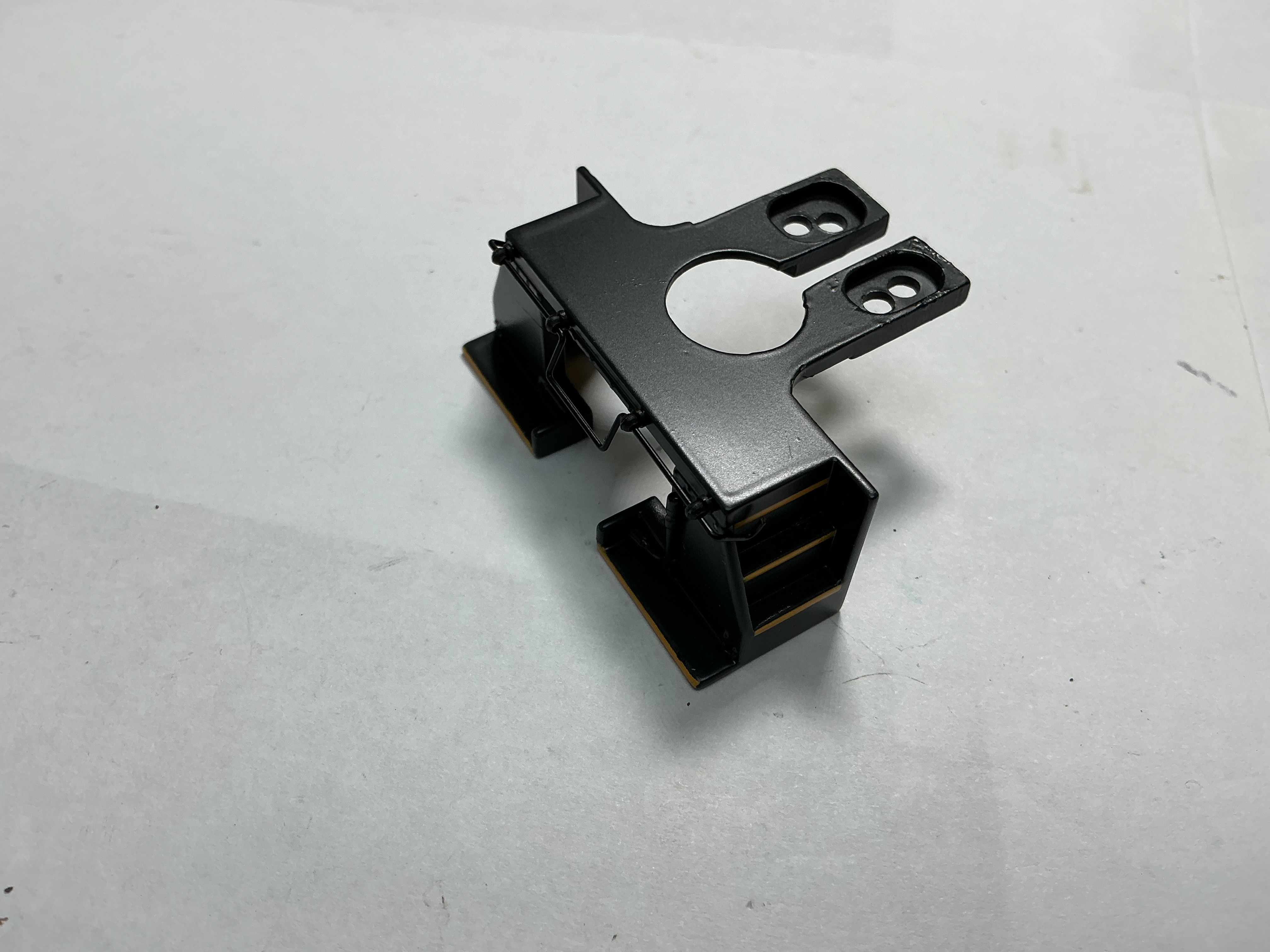 PILOT / 2 HOLE / BLACK W/YELLOW STEPS / REAR / W/COUPLER CUT LEVER / PREMIER ALCO S-2 SWITCHER