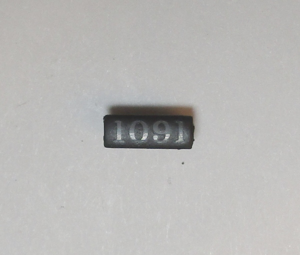NUMBER BOARD / LOCOMOTIVE / LH & RH / FRONT & REAR / #1091 / PREMIER 0-6-0 SWITCHER