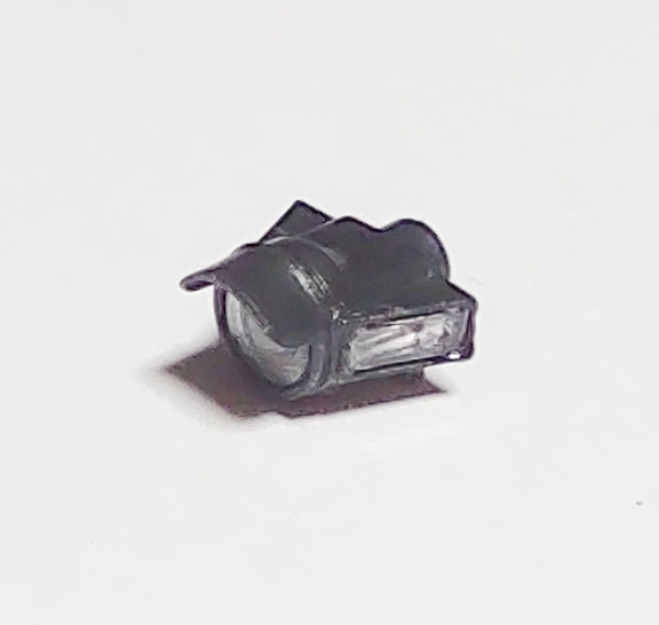 HEADLIGHT HOUSING / W/LENSES / NO NUMBER BOARD DECALS / BLACK / HO SCALE CAB FORWARD 4-8-8-2