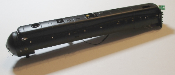 SHELL / UPPER BOILER HALF / W/BOILER FRONT / W/O CAB / #601 / HO SCALE N&W J CLASS 4-8-4