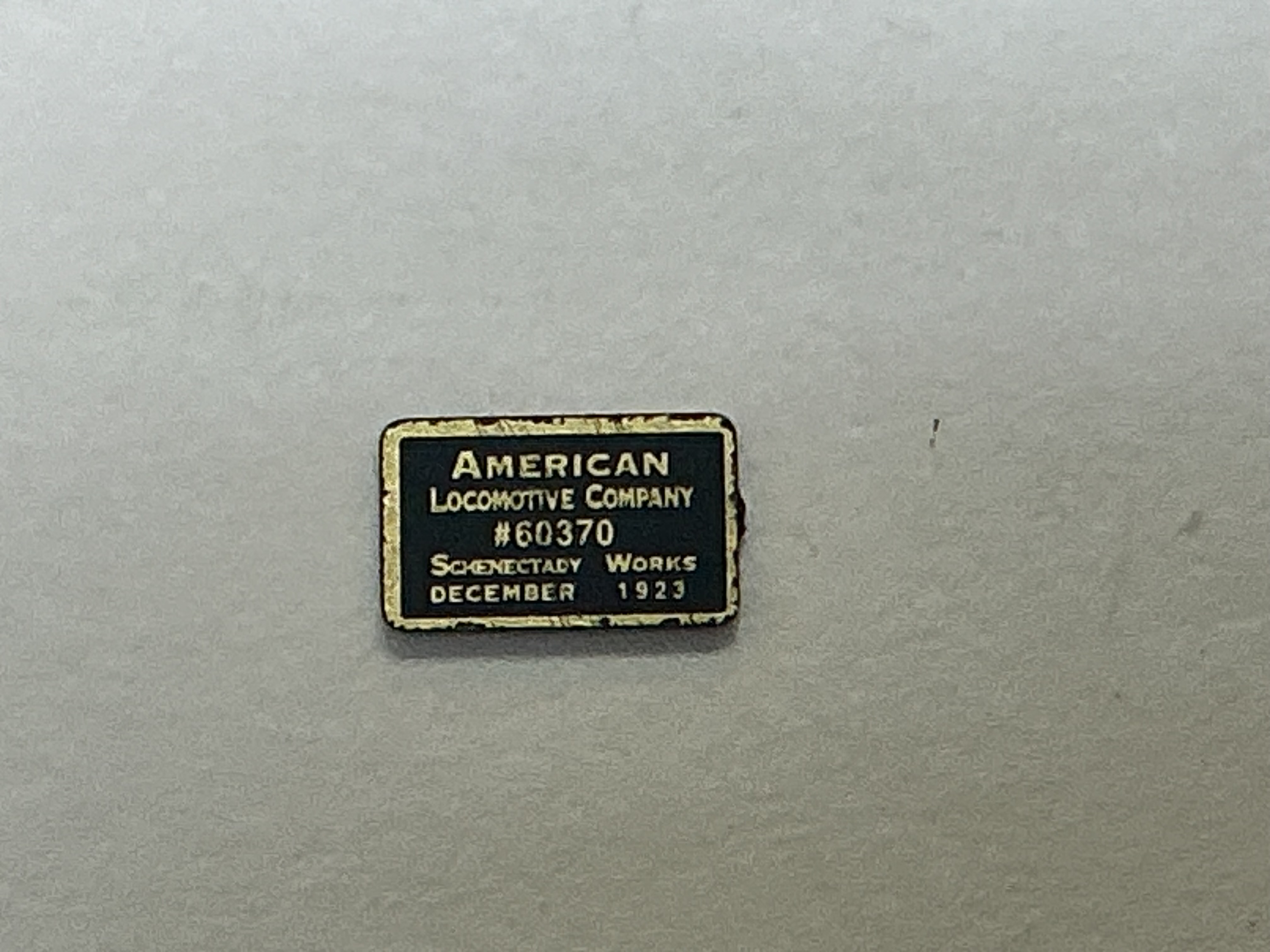 BUILDER PLATE / RECTANGLE / ALCO / L&N #3735 / PREMIER LIGHT MIKADO 2-8-2