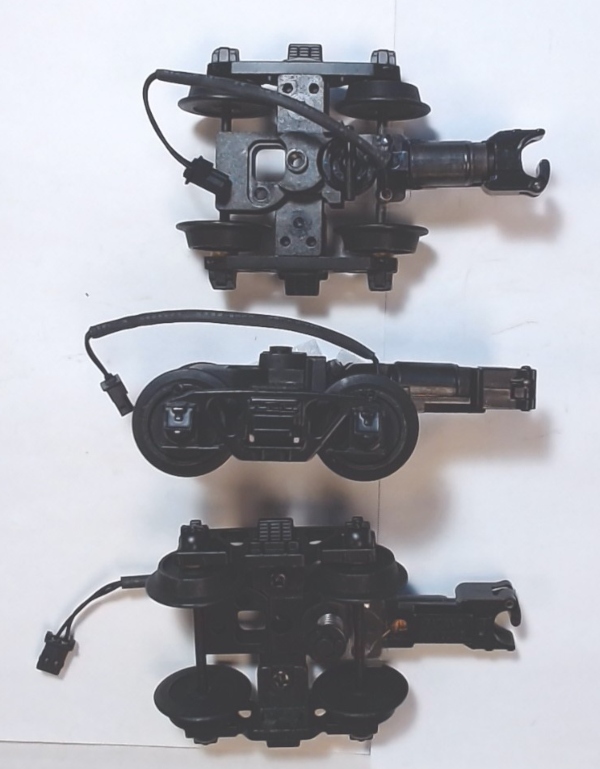 TENDER TRUCK / 4-WHEEL / REAR / W/PROTO COUPLER / 3-RAIL / BLACK / PREMIER 0-8-0