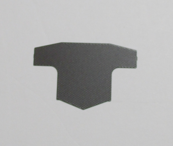 TENDER FRONT DECK / TREADPLATE / BLACK / STYLE A / HO SCALE N&W J CLASS 4-8-4