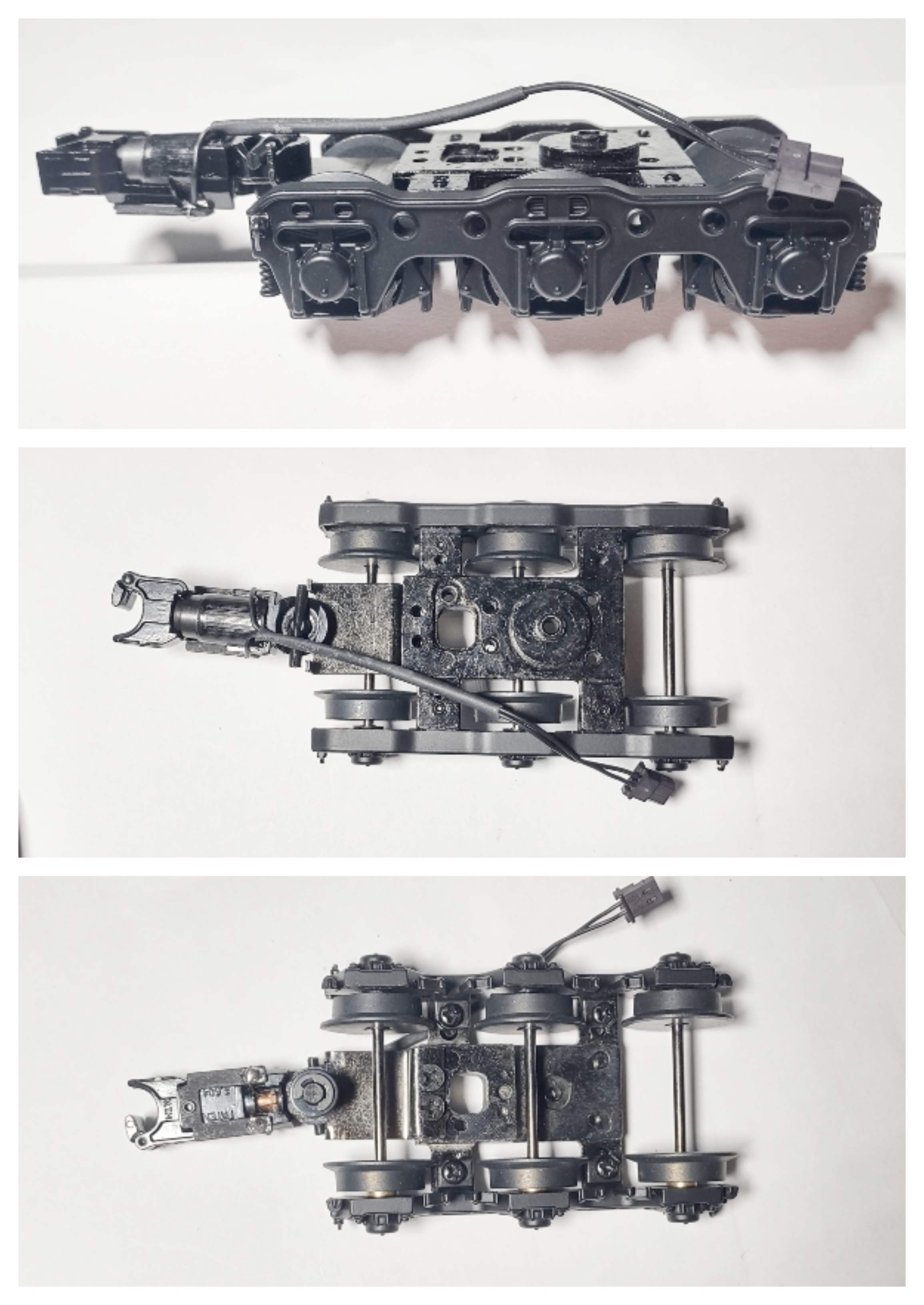 TENDER TRUCK / 6-WHEEL / REAR / W/PROTO COUPLER / BLACK / PREMIER MOHAWK 4-8-2