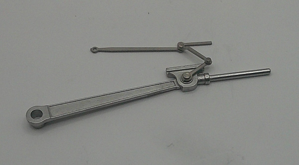 MAIN ROD & CROSSHEAD ASSEMBLY / RH / SATIN NICKEL / HO SCALE GS-4 4-8-4