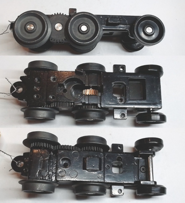 6-WHEEL TRUCK / POWERED / BLIND 3rd AXLE / RAILKING DASH-8