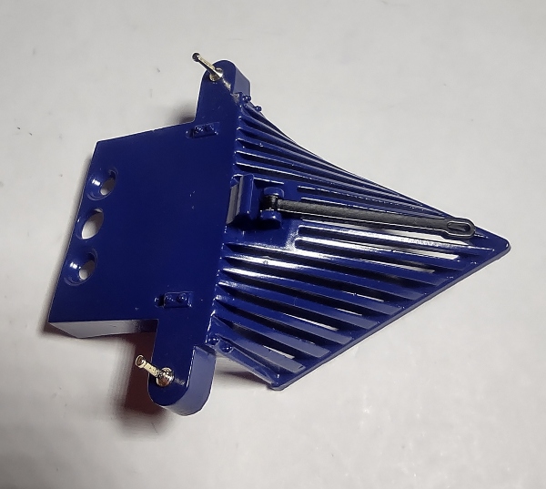 PILOT / COWCATCHER / BLUE / GOLD STANCHIONS / BLACK POLE / PREMIER AMERICAN 4-4-0