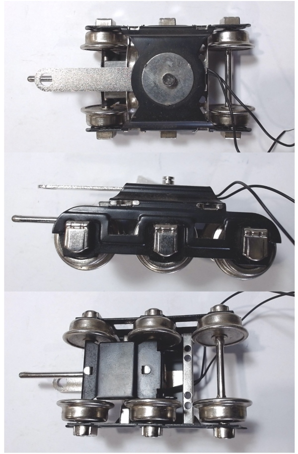 TRUCK / 6-WHEEL / W/NICKEL JOURNALS / W/AUTOMATIC COUPLER COIL / TINPLATE O GAUGE 263T / 260T / 250T / 2600