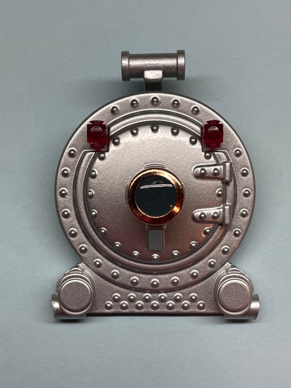 BOILER FRONT / DIE-CAST / SILVER W/BRASS BEZEL / TINPLATE O GAUGE 263 / 11-3050-1