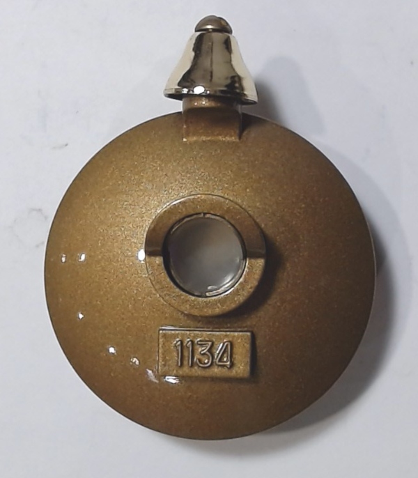 BOILER FRONT / COMPLETE / W/BELL / HEADLIGHT LENS / DARK GOLD / TINPLATE STANDARD GAUGE IVES 1134 & DORFAN 1134 