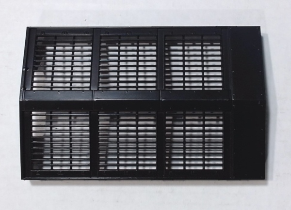 Ventilator Grid Assembly / BLACK / RAILKING ONE GAUGE DASH-8