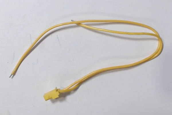 WIRE HARNESS / 2-POSITION / YELLOW (MOTOR) / W/MOLEX CONNECTOR / 3in L LEADS / PROTOSOUND 1 BOTTOM BOARD