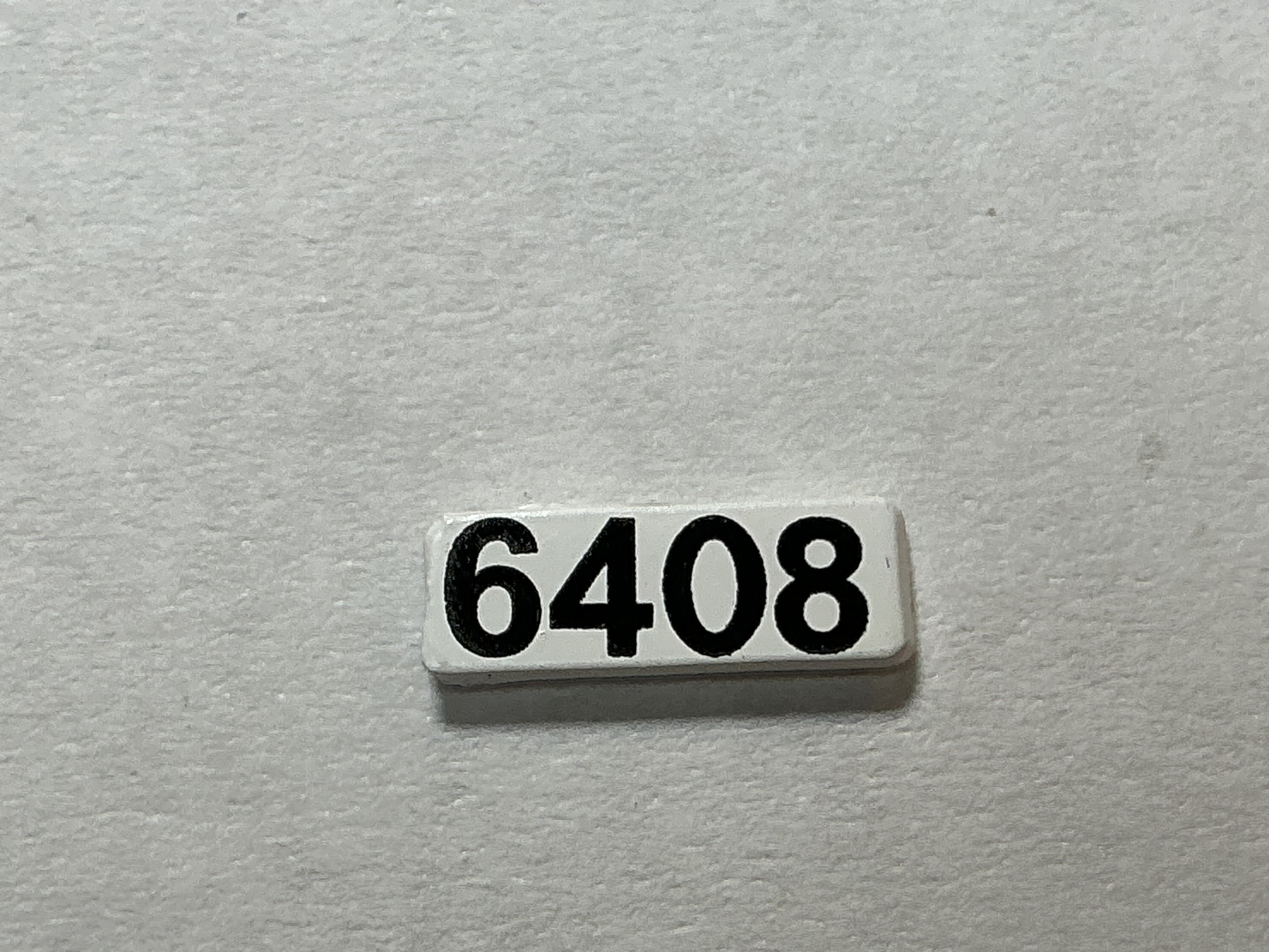 NUMBER BOARD / RH OR LH / FRONT OR REAR / #6408 / PREMIER GP-40