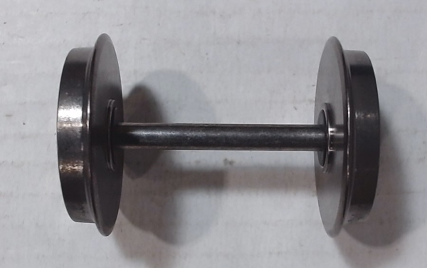 WHEEL & AXLE ASSEMBLY / W/O GEARS / RAILKING ONE GAUGE DASH-8 (6-WHEEL TRUCK)