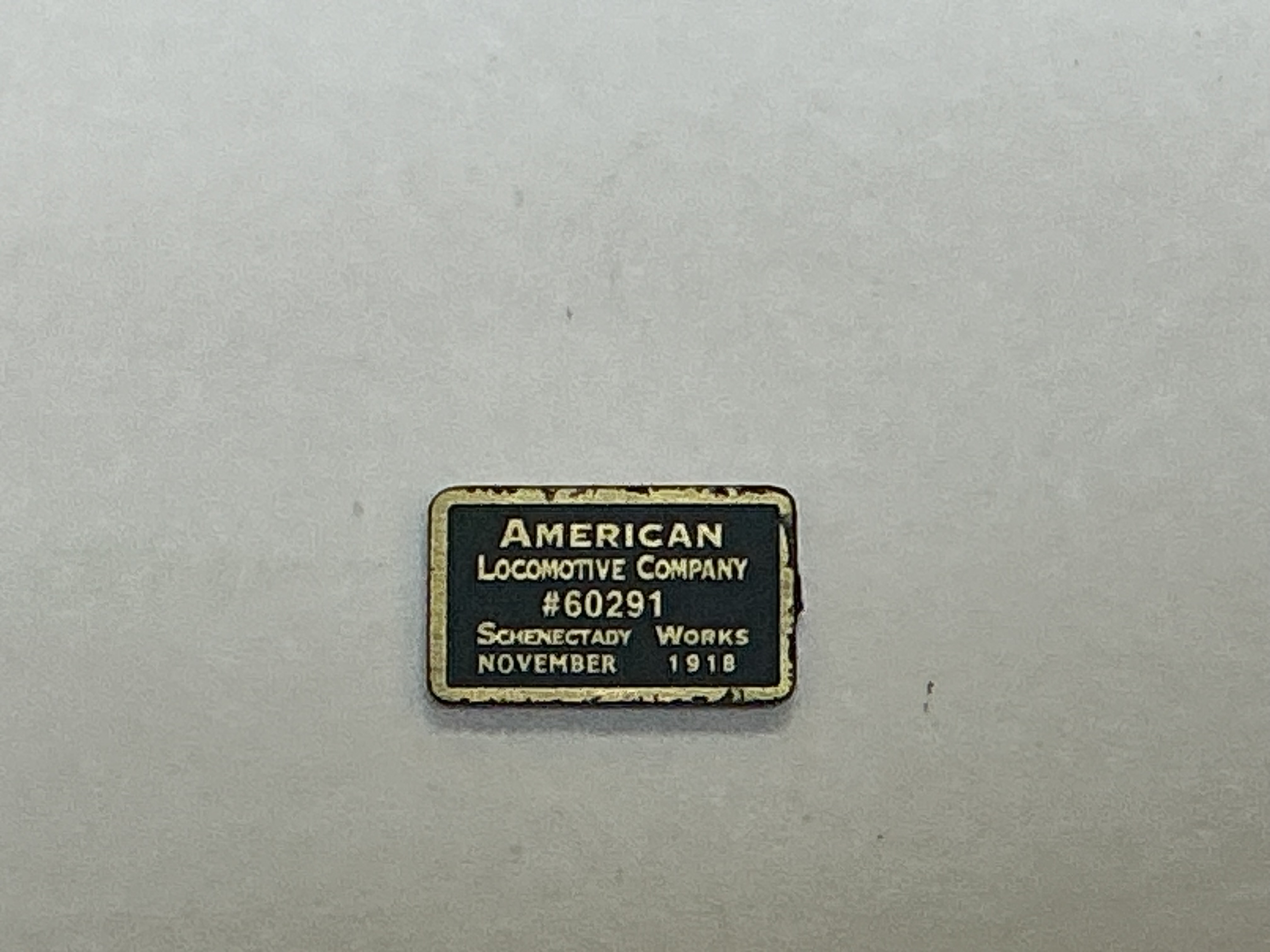 BUILDER PLATE / RECTANGLE / ALCO / PREMIER LIGHT MIKADO 2-8-2