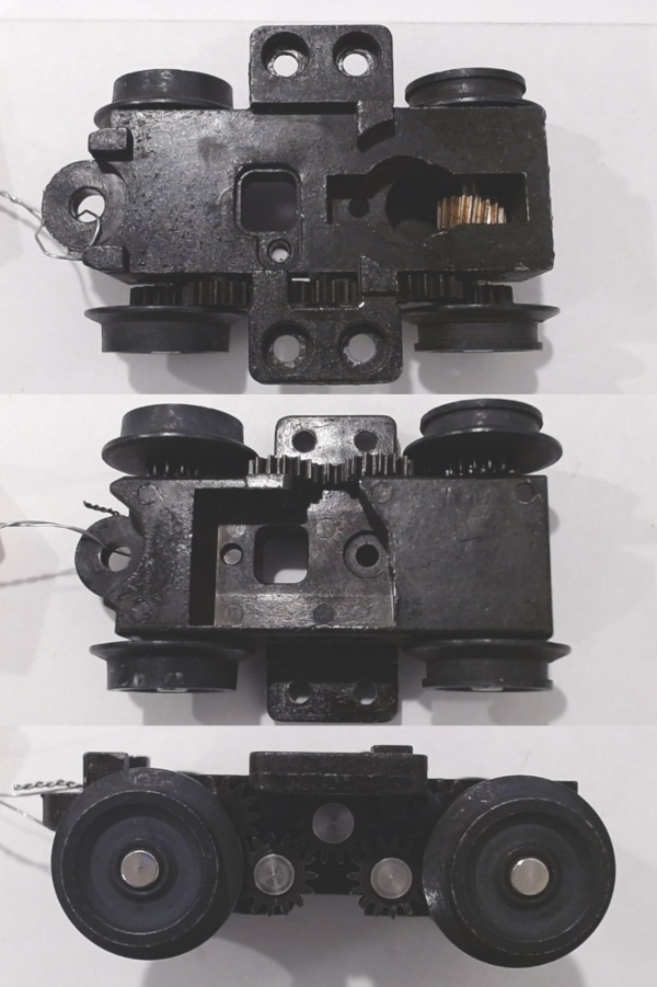 4-WHEEL TRUCK / POWERED / SMALL / TOP MOUNT FRAMES / USE BI-0000089 MOUNT / USE DA-2000021