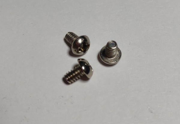 SCREW / PANHD / NICKEL / 6-32 x 0.25in L / PHILLIPS HEAD (ALT# TPMS00060)