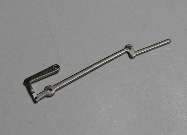 RADIUS ROD / LH / SATIN NICKEL / HO SCALE CAB FORWARD 4-8-8-2