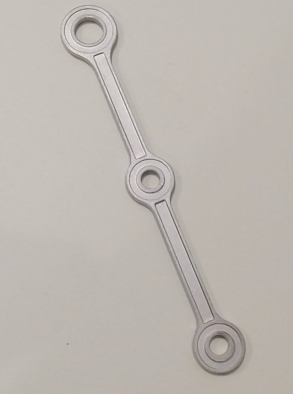 SIDE ROD / 3-AXLE / TIMKEN ROLLER BEARING / SATIN NICKEL / PS 2 & 3 / PREMIER CLASS A 2-6-6-4 