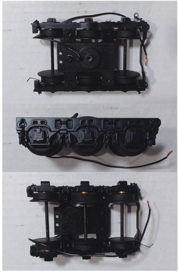 TENDER TRUCK / 6-WHEEL / BLACK / FRONT / PS 2 / W/CHAINS / PREMIER BERKSHIRE 2-8-4 & PREMIER R-2 2-8-8-2