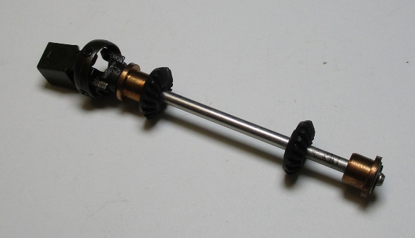 DRIVE SHAFT / W/TWO BEARINGS / W/UNIVERSAL & SHORT FEMALE SLIP JOINT / FRONT TRUCK / PREMIER CLIMAX