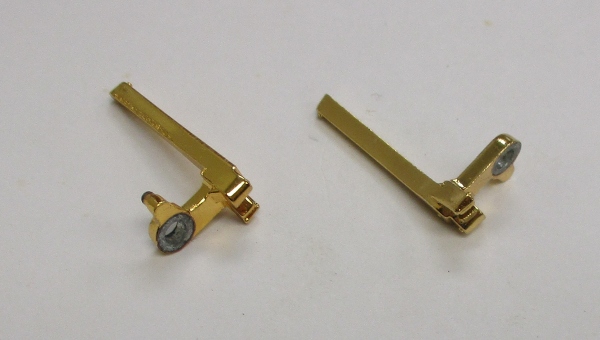 BRAKE SHOE / GOLD PLATED / RH / SHORT TAB / DIE-CAST / PREMIER J-1e HUDSON 4-6-4