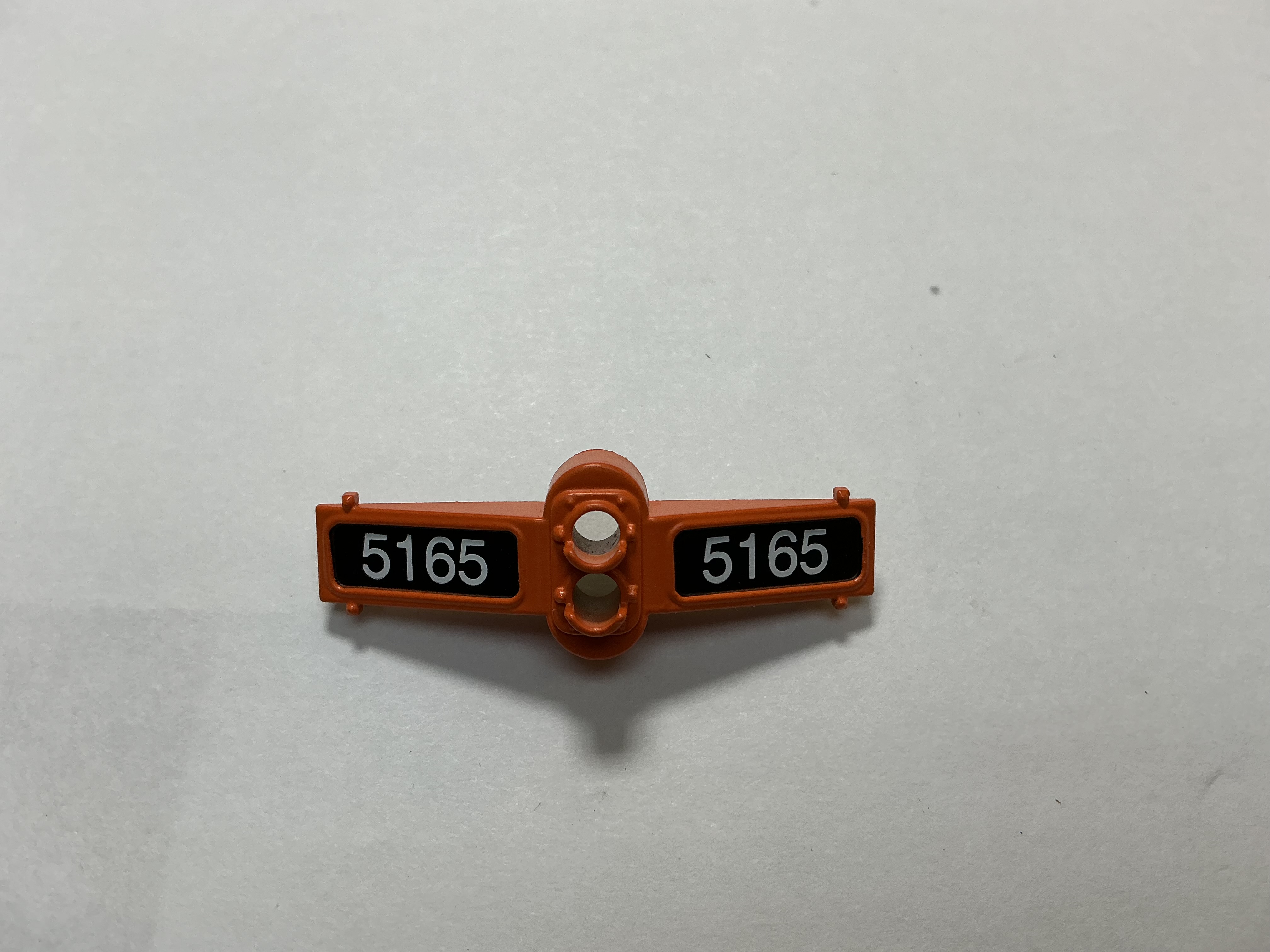 NUMBER BOARD / FRONT / W/HEADLIGHT HOUSING / ORANGE / #5165 / PREMIER SD60M