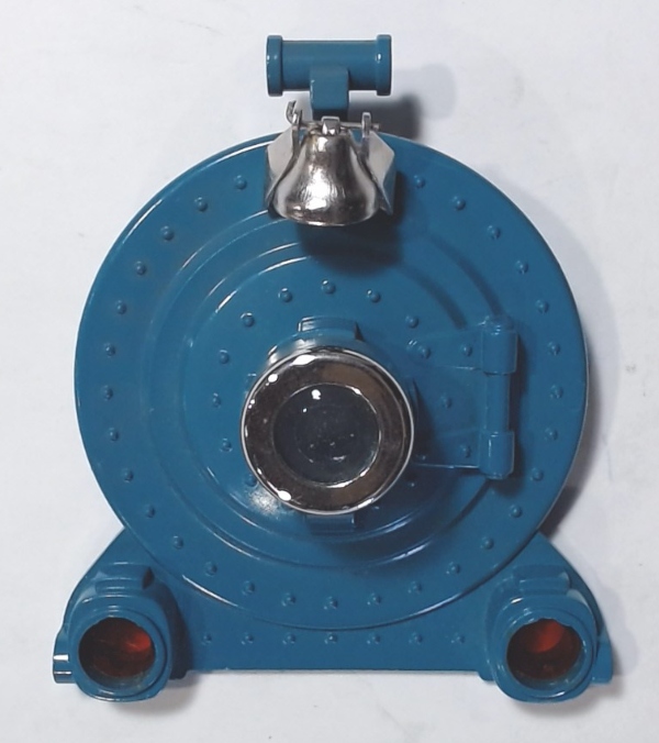 BOILER FRONT / COMPLETE / BLUE W/NICKEL TRIM / TINPLATE STANDARD GAUGE 400E 