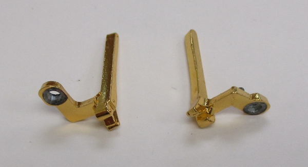 BRAKE SHOE / GOLD PLATED / RH / LONG TAB / DIE-CAST / PREMIER J-1e HUDSON 4-6-4 