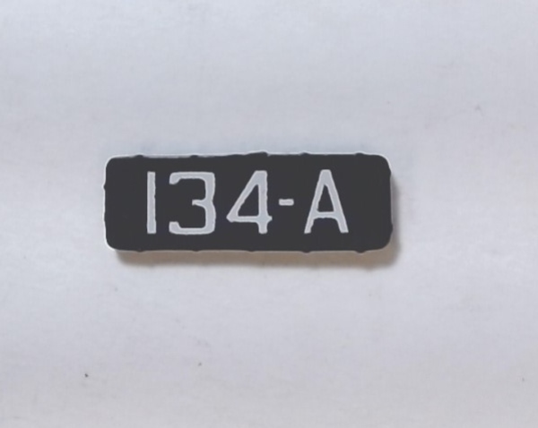 NUMBER BOARD / FRONT / PREMIER F-3A / CB&Q #134A