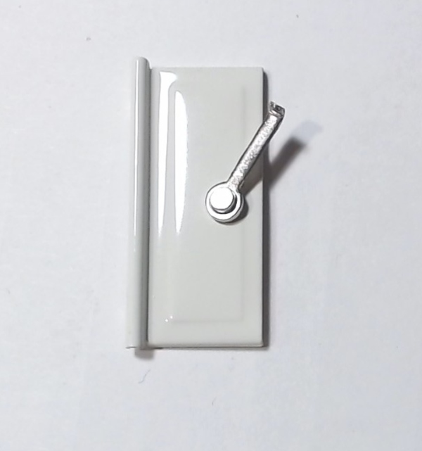 DOOR / LEFT / WHITE W/NICKEL HANDLE / TINPLATE STANDARD GAUGE 214R 