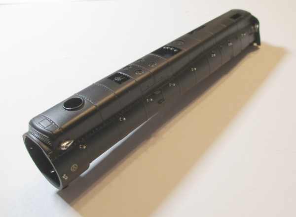 SHELL / UPPER BOILER HALF / W/O BOILER FRONT / W/O CAB / #601 / HO SCALE N&W J CLASS 4-8-4