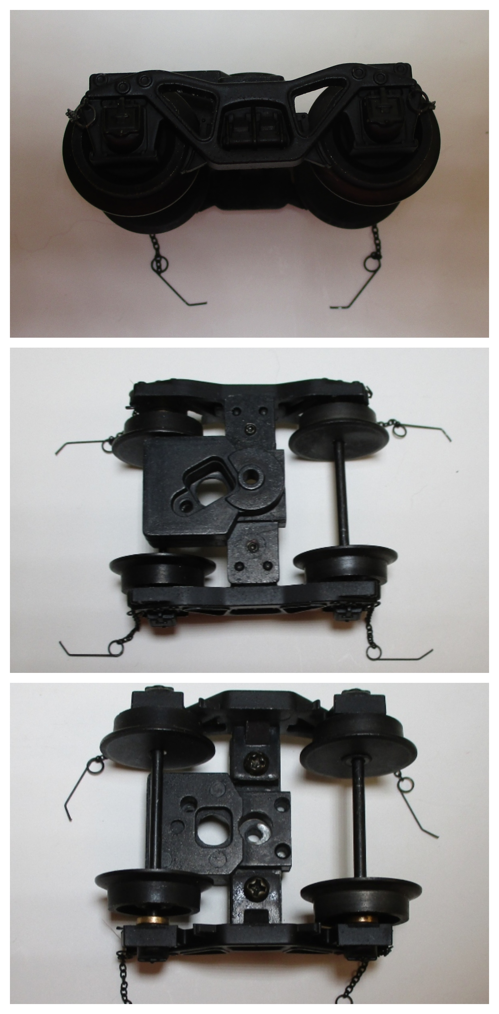 TENDER TRUCK / 4-WHEEL / FRONT / W/CHAINS / W/O AXLE STRAP / BLACK / PREMIER K-4s 4-6-2 & G-5  4-6-0