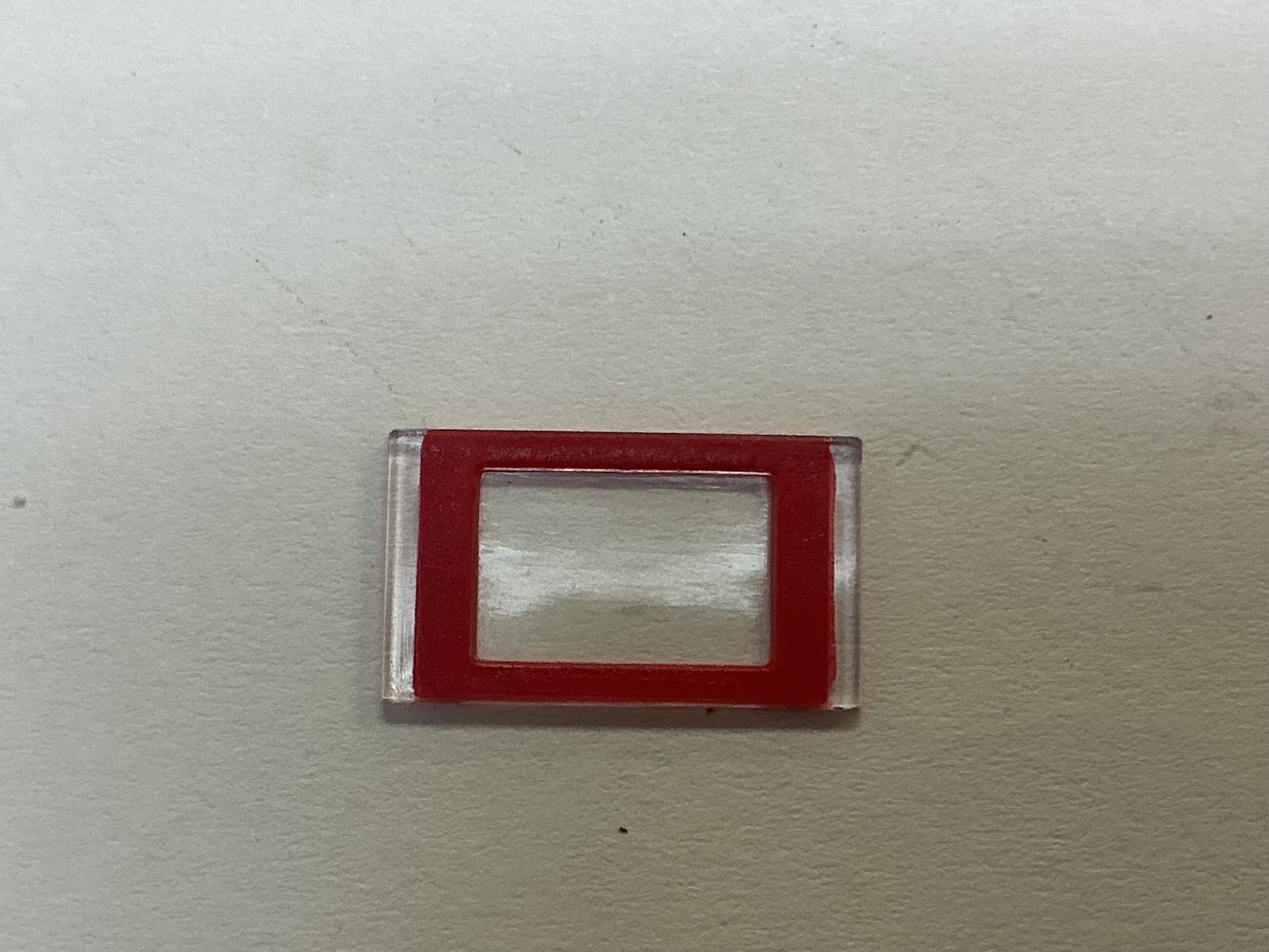 CAB WINDOW / 1-PANE / RED TRIM / LH OR RH / PREMIER A-5 SWITCHER 0-4-0