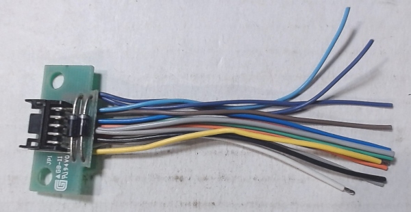 PCB / TETHER CONNECTOR / 10-POSITION / W/2 DIODES RAILKING STEAM LOCOMOTIVES