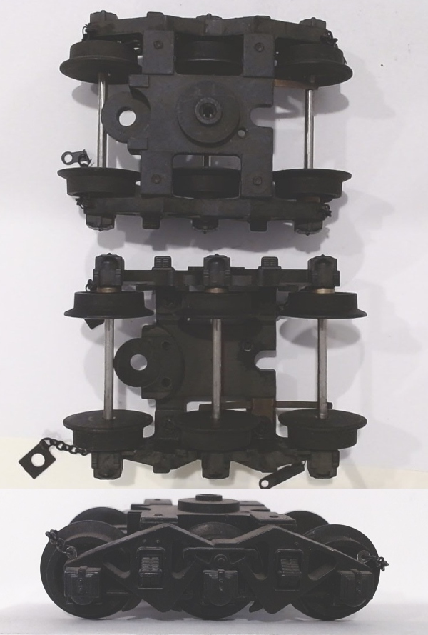 TENDER TRUCK / 6-WHEEL / FRONT / REAR / BLACK / W/CHAINS / PS 3 / PREMIER Y-3 2-8-8-2