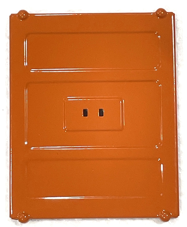 DOOR / LARGE / DARK ORANGE / TINPLATE STANDARD GAUGE 214 BOXCAR