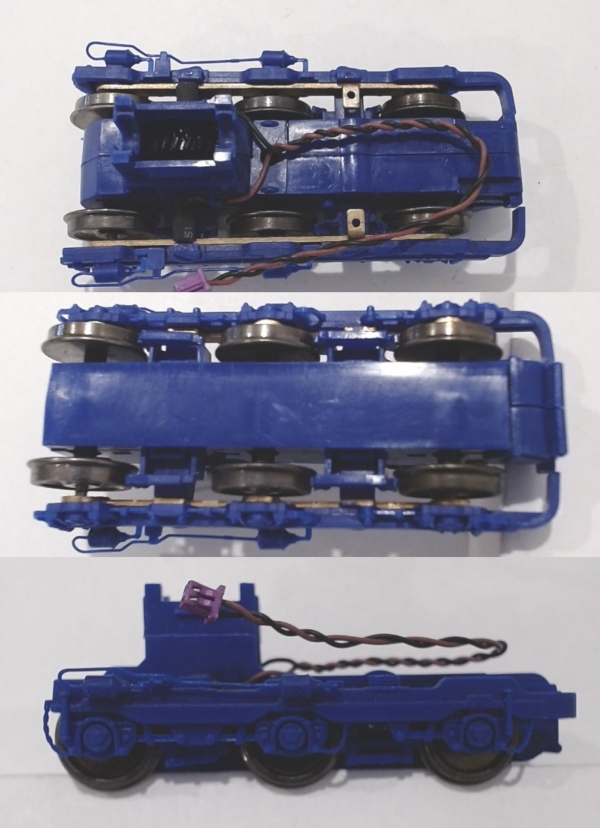 6-WHEEL TRUCK / POWERED / BLUE SIDE FRAMES / REAR / HO SCALE SD70ACE