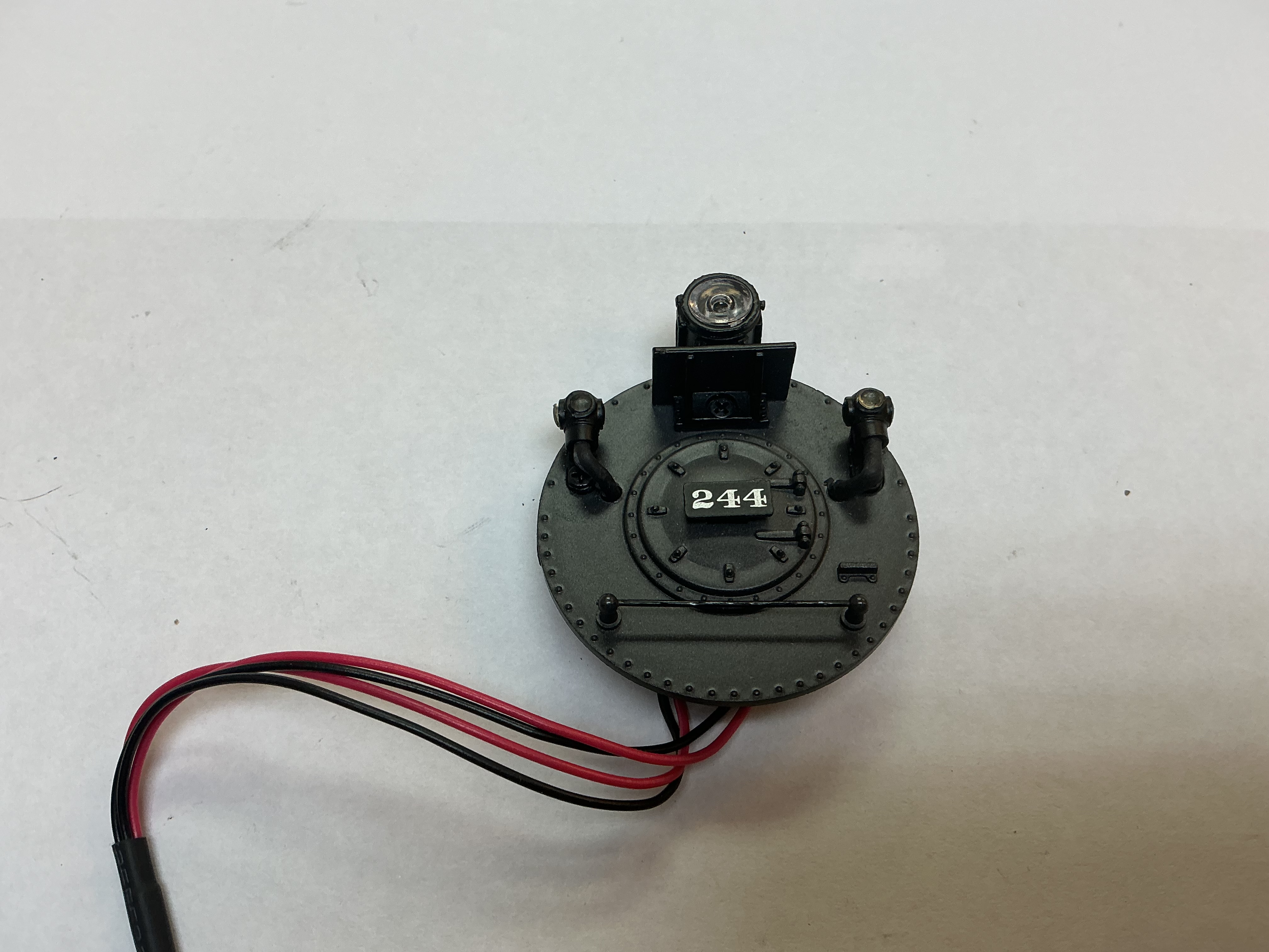 BOILER FRONT / COMPLETE / W/LEDS / #244 / PREMIER CAMELBACK 4-6-0