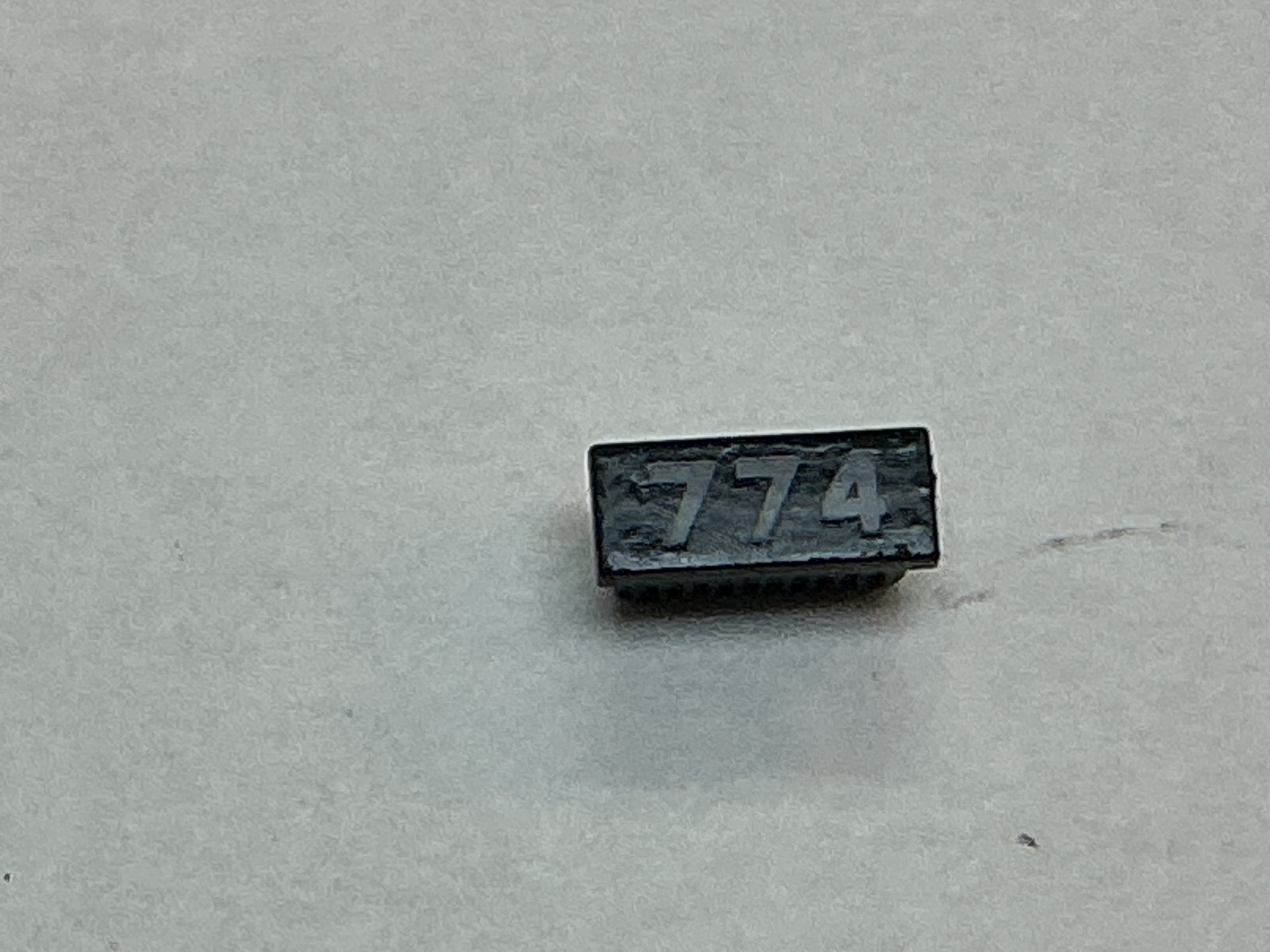 NUMBER BOARD / RH OR LH / HEADLIGHT HOUSING / #774 / PREMIER CAMELBACK 4-6-0